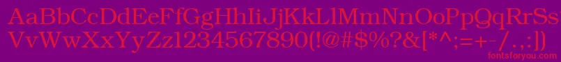 ErBukinistKoi8R-fontti – punaiset fontit violetilla taustalla