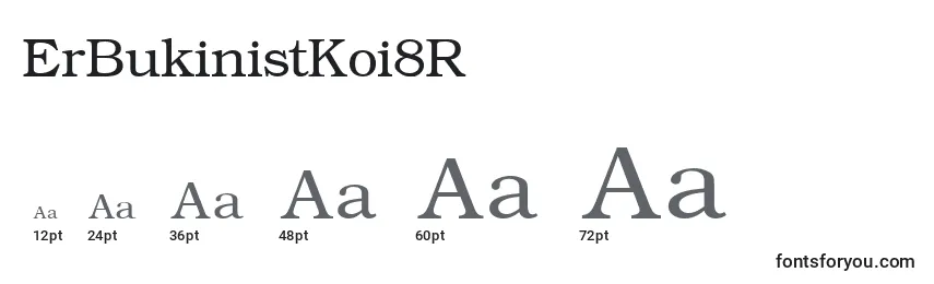 Größen der Schriftart ErBukinistKoi8R