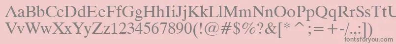 Dutch801RomanWin95bt Font – Gray Fonts on Pink Background