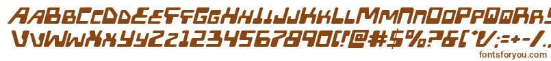 Xpedexpandital-fontti – ruskeat fontit valkoisella taustalla