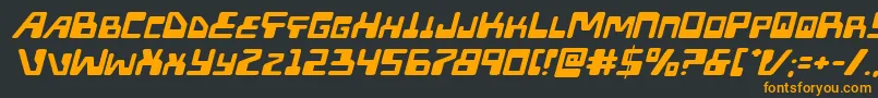 Xpedexpandital Font – Orange Fonts on Black Background