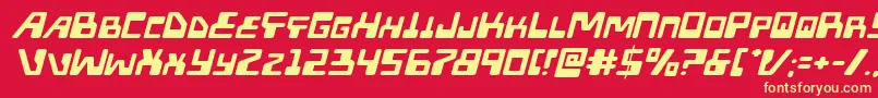 Xpedexpandital Font – Yellow Fonts on Red Background