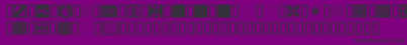 Africanpattern Font – Black Fonts on Purple Background