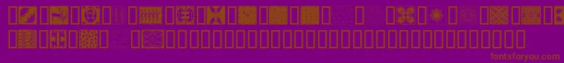Africanpattern Font – Brown Fonts on Purple Background