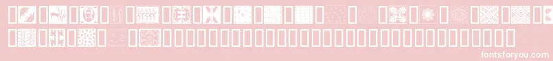 Africanpattern Font – White Fonts on Pink Background