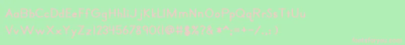 Primerprintbold Font – Pink Fonts on Green Background