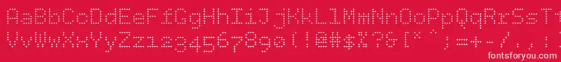 fuente Bpdotsplus – Fuentes Rosadas Sobre Fondo Rojo