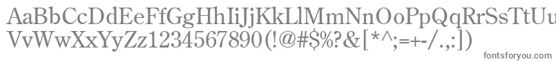 AgCenturyoldstyle Font – Gray Fonts on White Background