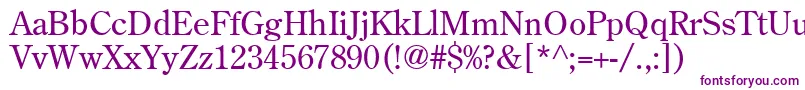 AgCenturyoldstyle Font – Purple Fonts on White Background