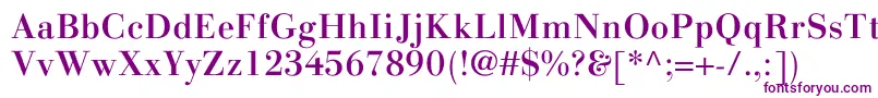 LinotypegianottenMedium Font – Purple Fonts on White Background