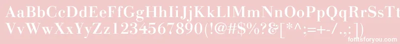 LinotypegianottenMedium Font – White Fonts on Pink Background