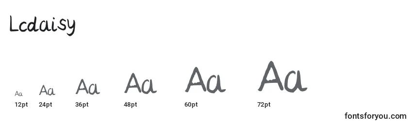 Lcdaisy Font Sizes