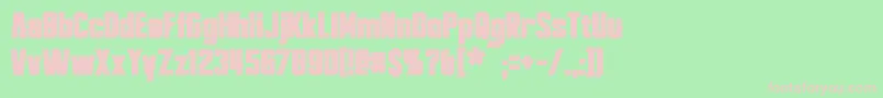 BayformanceBold Font – Pink Fonts on Green Background