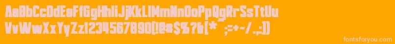 BayformanceBold Font – Pink Fonts on Orange Background