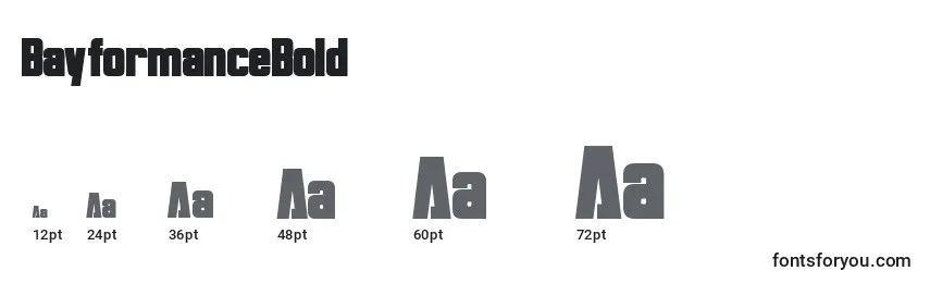 BayformanceBold Font Sizes