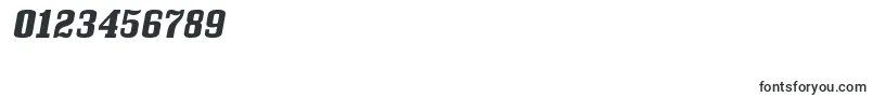 BullpenhvItalic Font – Fonts for Numbers and Digits