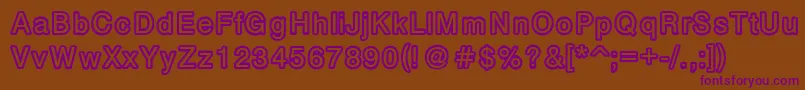 More about Carbono Font Carbono Font – Purple Fonts on Brown Background