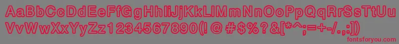 Carbono Font – Red Fonts on Gray Background