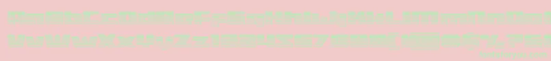 Turbochargechrome Font – Green Fonts on Pink Background