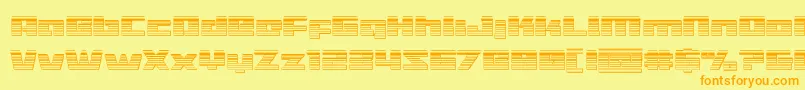 fuente Turbochargechrome – Fuentes Naranjas Sobre Fondo Amarillo