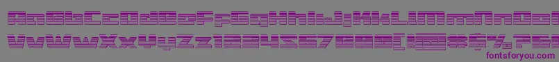 Turbochargechrome Font – Purple Fonts on Gray Background