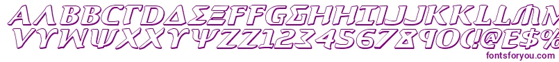 Aegis3DItalic Font – Purple Fonts