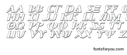 Aegis3DItalic Font