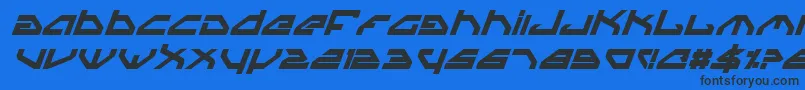 Шрифт Spyv3bi – чёрные шрифты на синем фоне