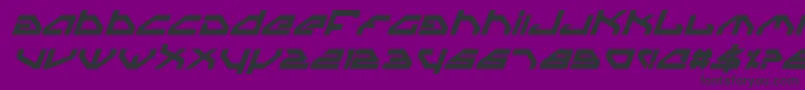 フォントSpyv3bi – 紫の背景に黒い文字