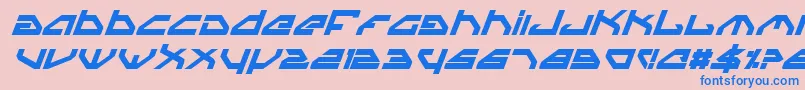 Spyv3bi Font – Blue Fonts on Pink Background