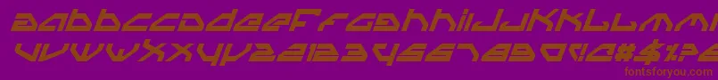 Spyv3bi Font – Brown Fonts on Purple Background