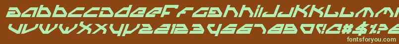 Spyv3bi Font – Green Fonts on Brown Background