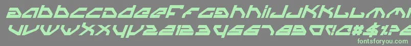 Spyv3bi Font – Green Fonts on Gray Background