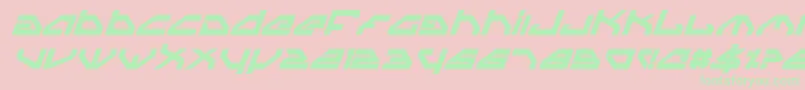 Spyv3bi Font – Green Fonts on Pink Background