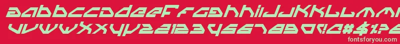 Spyv3bi Font – Green Fonts on Red Background