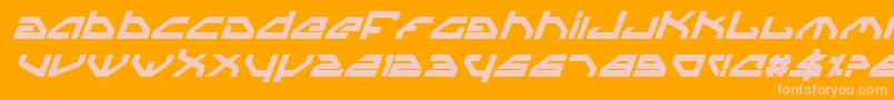 Spyv3bi Font – Pink Fonts on Orange Background