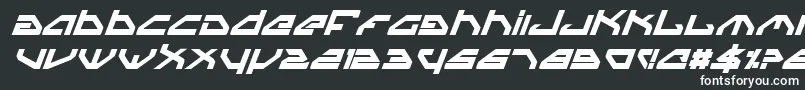 フォントSpyv3bi – 黒い背景に白い文字