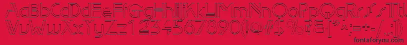 Edlo Font – Black Fonts on Red Background