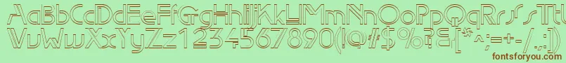 Edlo Font – Brown Fonts on Green Background