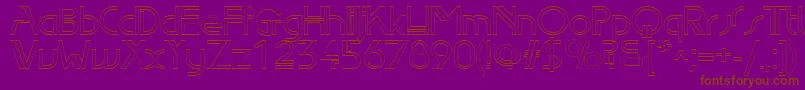 Edlo Font – Brown Fonts on Purple Background