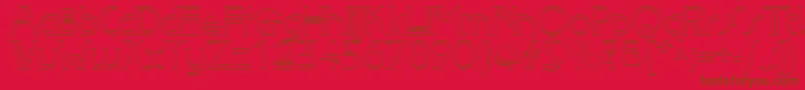 Edlo Font – Brown Fonts on Red Background