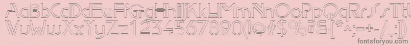 Edlo Font – Gray Fonts on Pink Background