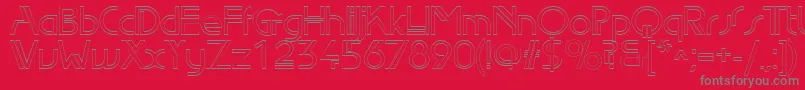 フォントEdlo – 赤い背景に灰色の文字