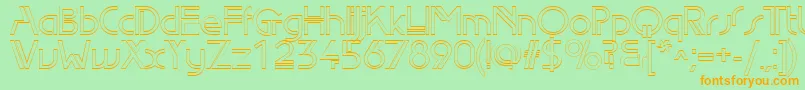 Edlo Font – Orange Fonts on Green Background