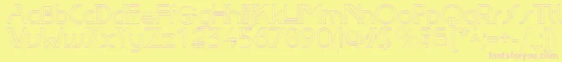 Edlo Font – Pink Fonts on Yellow Background