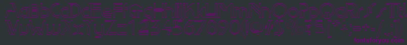 Edlo Font – Purple Fonts on Black Background