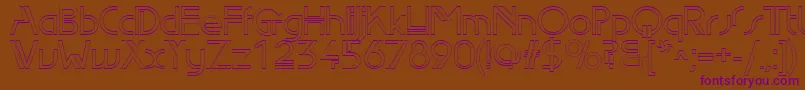 Edlo Font – Purple Fonts on Brown Background