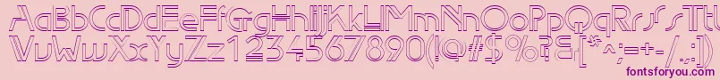 Edlo Font – Purple Fonts on Pink Background