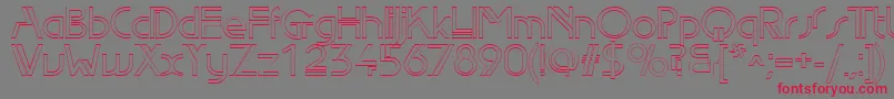 Edlo Font – Red Fonts on Gray Background