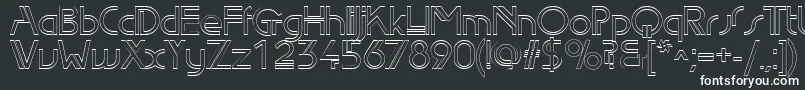 Edlo Font – White Fonts on Black Background